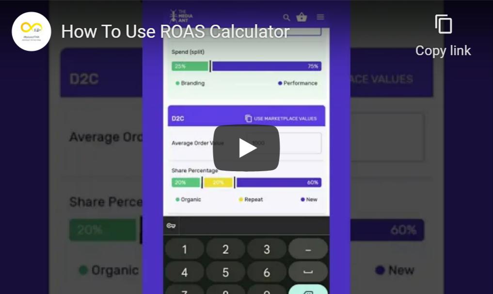 How to use roas calculator
