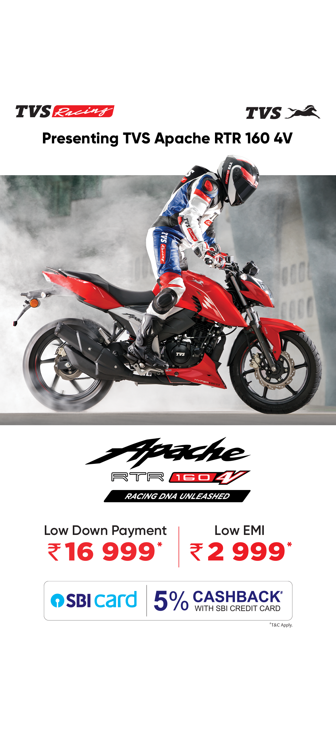 TVS Racing Presenting TVS Apache RTR 160
