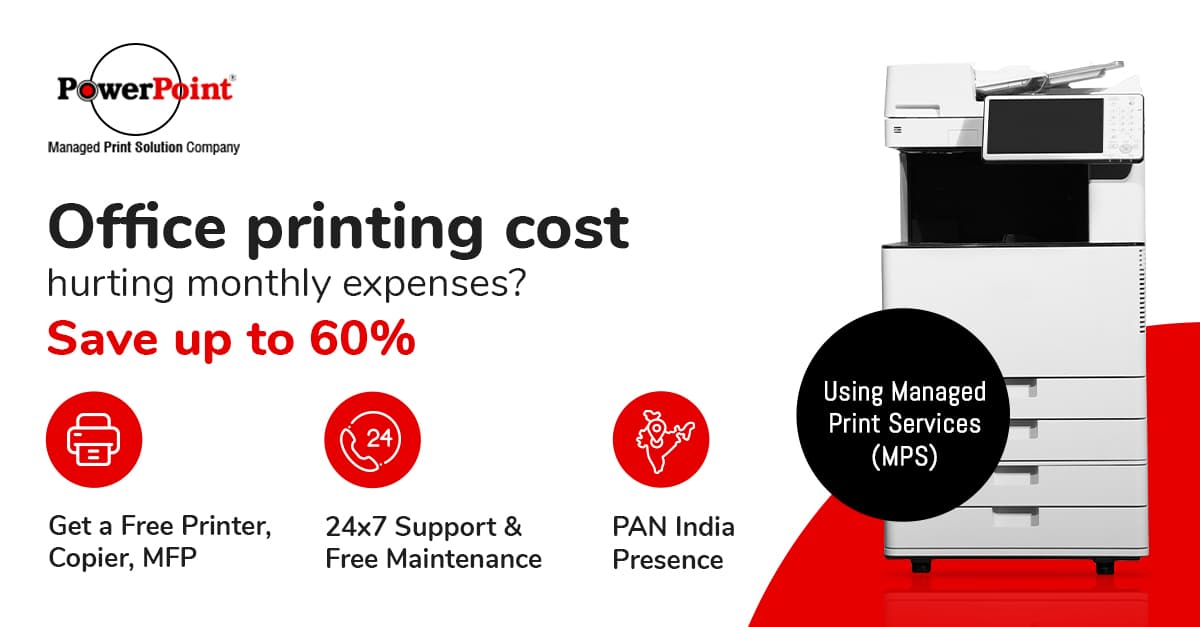 Save up to 60% on Managed Printing Expenses with Power Point Cart