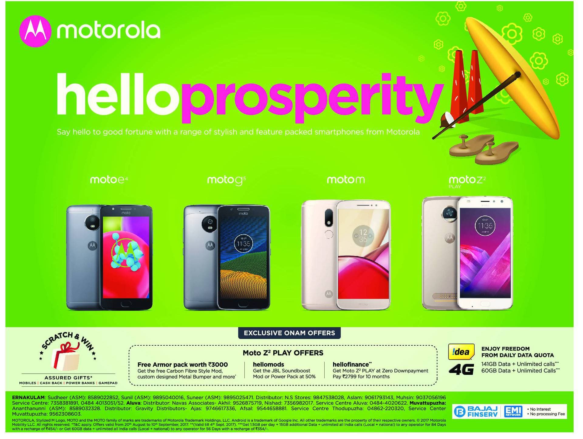 Motorola Hello Prosperity Exclusive Onam Offers 