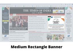 Times of India - Banner Advertising - Option 2