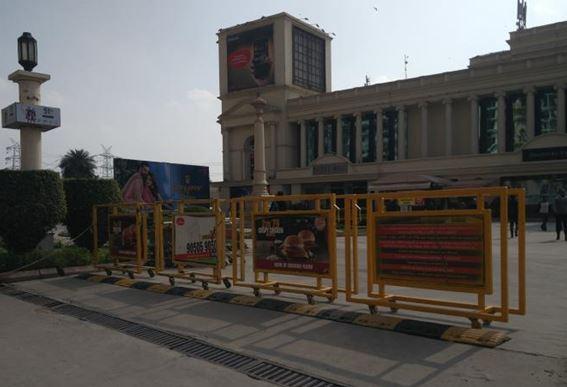 Outside mall