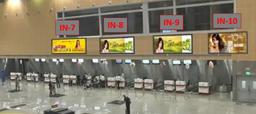 Departure Area - 12 x 4 Ft - Check In Counter - Back Lit Panel