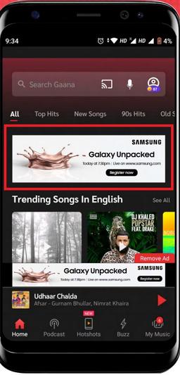 Gaana - Roadblock Advertising
