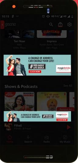 Gaana - Roadblock Advertising