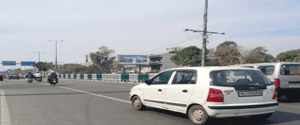 Advertising on Hoarding in Mukherjee Nagar  101405