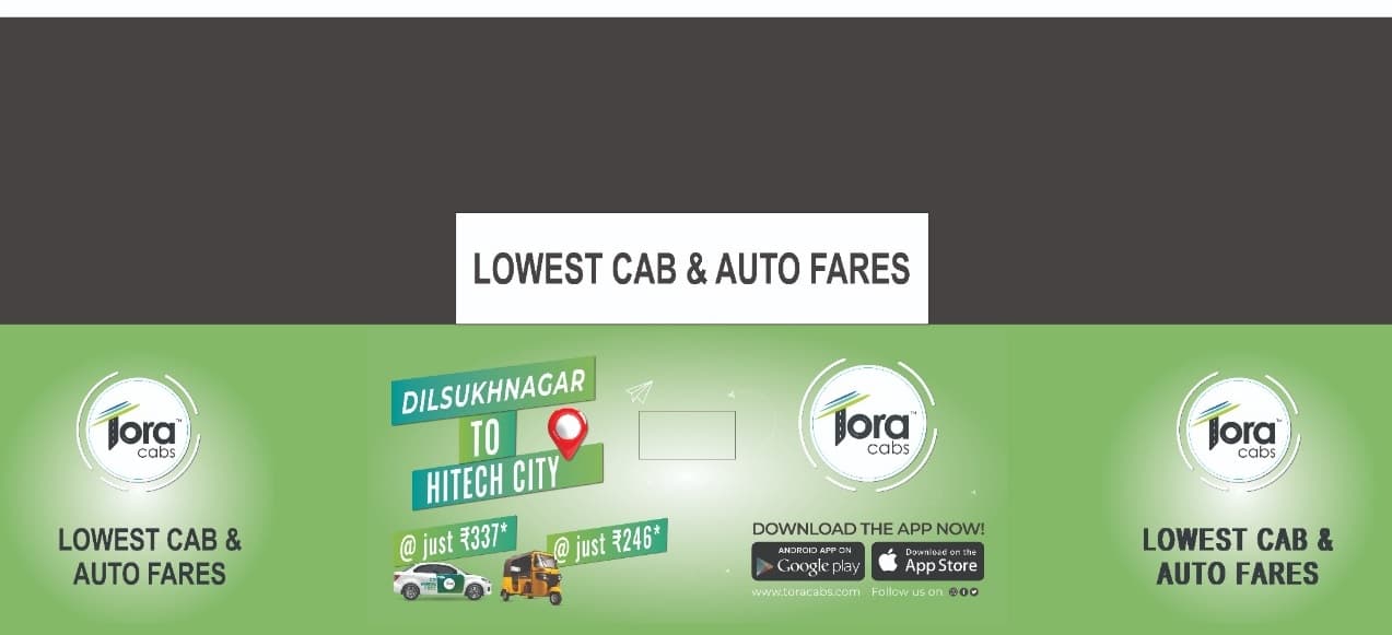 Tora Cabs | Lowest Cab And Auto Fares