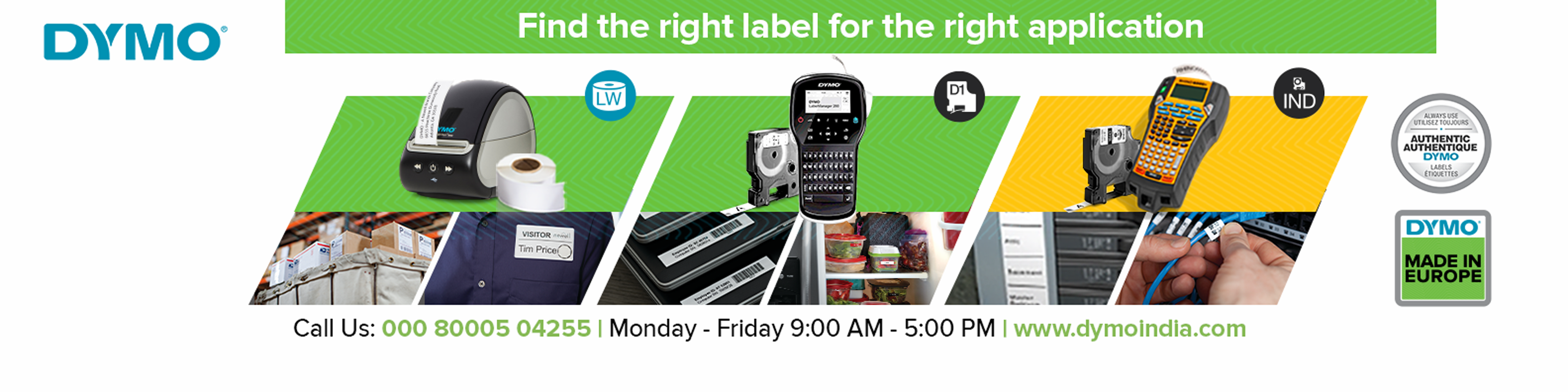 Dymo India | Find The Right Label For The Right Application