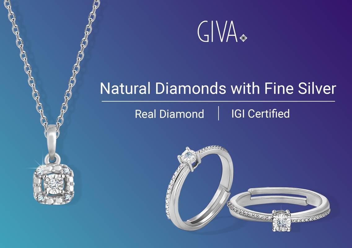 Giva | Natural Diamonds With Fine Silver