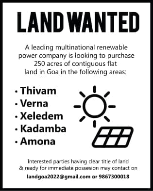 Pr Tidings | Land Wanted