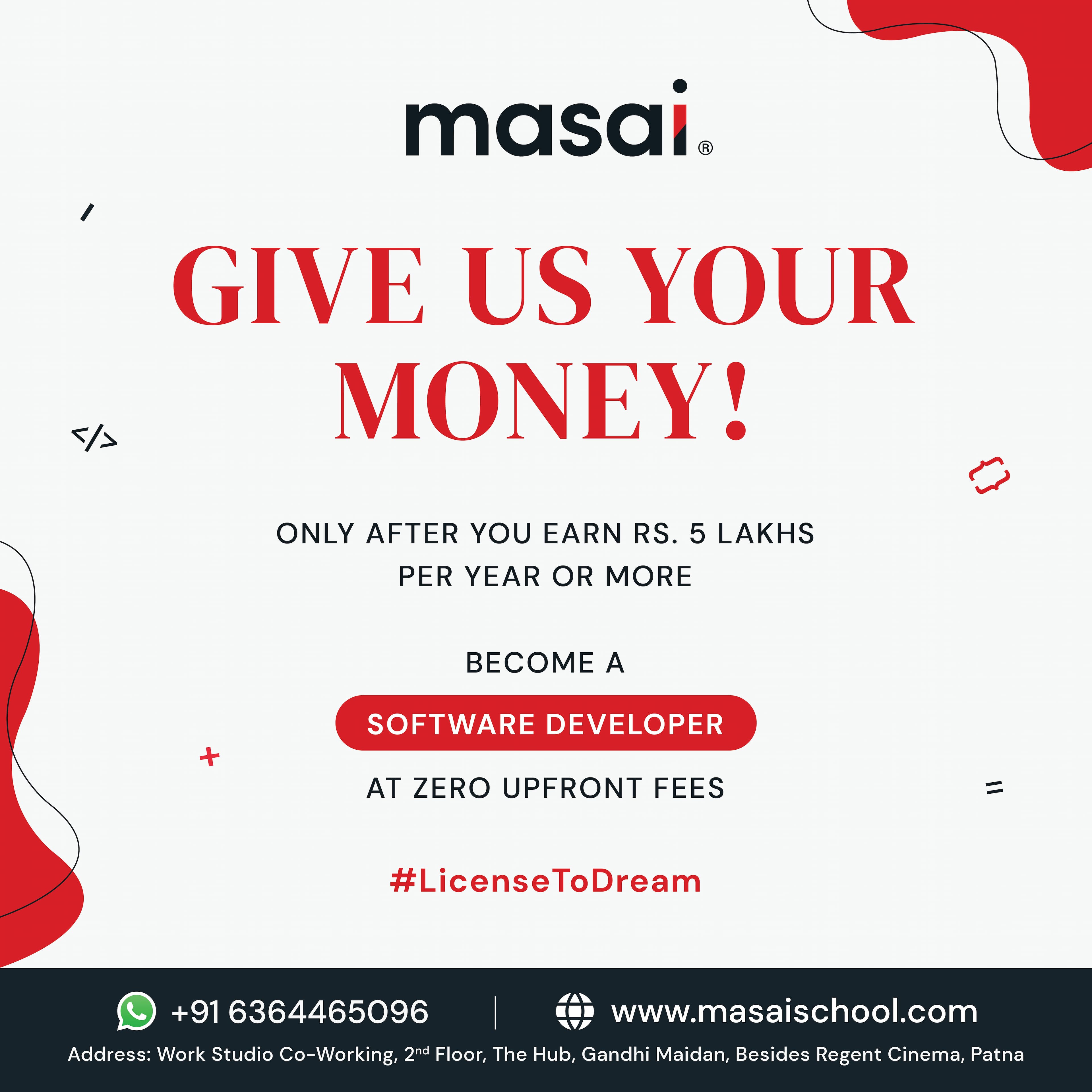 Masai School | License To Dream