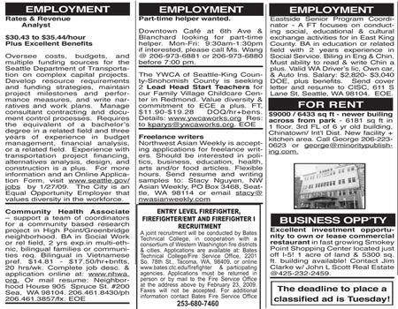 Classifieds Classifieds