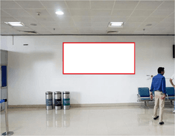 Wall Mount - SHA Ground floor, Near Domestic Boarding Gates - 10 W x 5 H Ft
