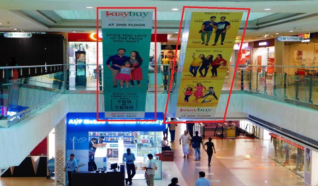 Escalator Branding - First Floor Facing To Central Atrium - 5 W x 24 H Ft Escalator Branding - First Floor Facing To Central Atrium - 5 W x 24 H Ft