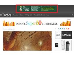 Forbes - Banner Leaderboard Advertising