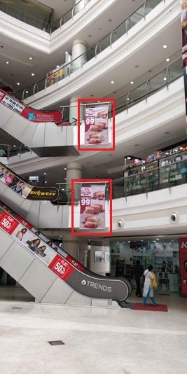 Drop Down - 7 W x 4 H Ft - Right side Escalator Dropdown Drop Down - 7 W x 4 H Ft - Right side Escalator Dropdown
