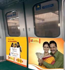 Metro Train - Hyderabad-Interior Train Advertising-Half Door Advertising (entry & exit doors)