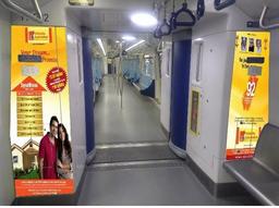 Metro Train - Hyderabad-Interior Train Advertising-Mobile Charging Points