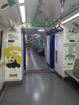 Metro Train - Hyderabad-Interior Train Advertising-Option 9