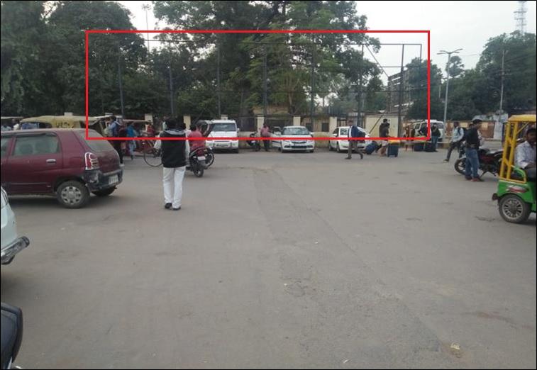 Hoarding - 90 x 15 Ft - Railway Station Entrance Car Parking Area Civil line Side Hoarding - 90 x 15 Ft - Railway Station Entrance Car Parking Area Civil line Side