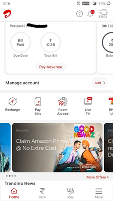 Wynk Offer Card Advertising