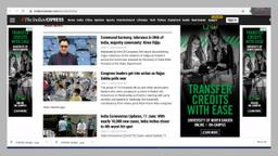 The Indian Express - RoadBlock Advertising Option 2
