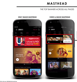 Zee5 App - Masthead Banner Advertising