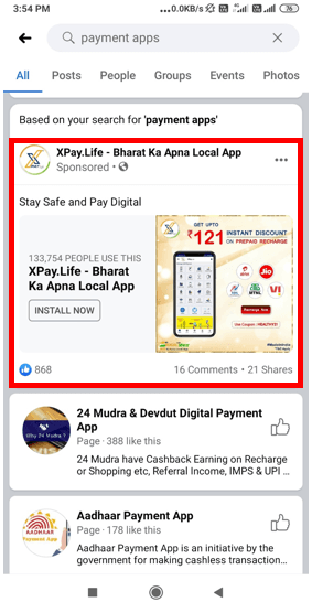 Facebook- App Install Advertising-Option 1 Facebook- App Install Advertising-Option 1