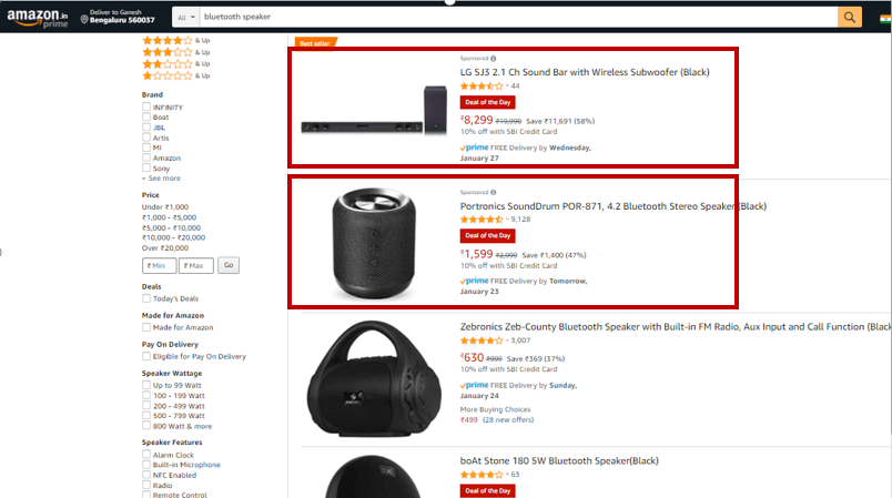 Amazon - Sponsored Products Advertising Option 1 Amazon - Sponsored Products Advertising Option 1