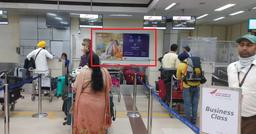 Domestic-Departure Check In Hall, Check in counter, 10 W x 5 H Ft