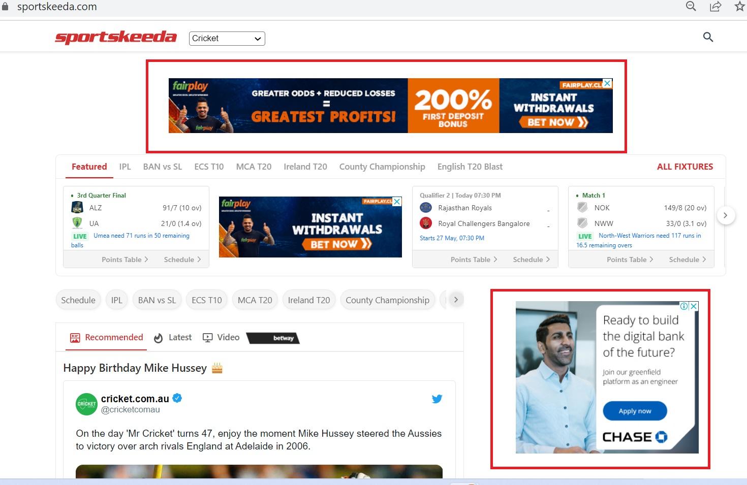 Sportskeeda Standard Banner Advertising Sportskeeda Standard Banner Advertising
