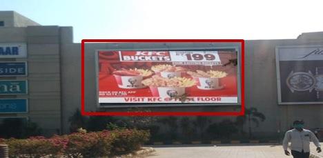 Hoarding 30 W x 20 H Ft Facing The Four Wheeler Check Point North Mall Entrance Hoarding 30 W x 20 H Ft Facing The Four Wheeler Check Point North Mall Entrance