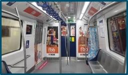 Metro Train - Hyderabad- Interior Branding