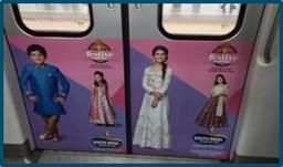 Metro Train - Hyderabad- Interior Branding
