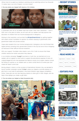 The Better India - Article Advertising 1