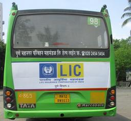Non AC Bus - Pune-Bus Panel Advertising -Back Panel 1