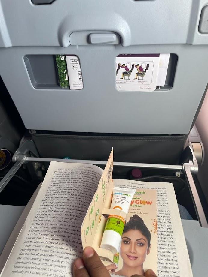 Vistara India Airlines-Inflight Sampling Advertising-Option Vistara India Airlines-Inflight Sampling Advertising-Option
