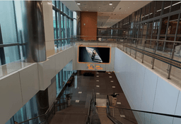 Above Escalator Aero bridge 3 to Arrival Hall