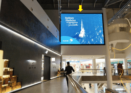 Digital Screen - At mall atrium on 2nd floor of mall (26 w x 20 H ft)