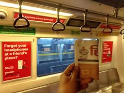 Metro Train - Delhi-Train Interior Panel Advertising-Rotem Train - Option 1