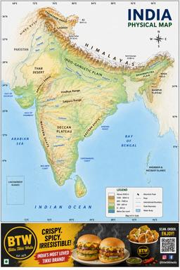 Indian Geographical Map