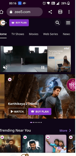 Zee5 App - Roadblock Advertising