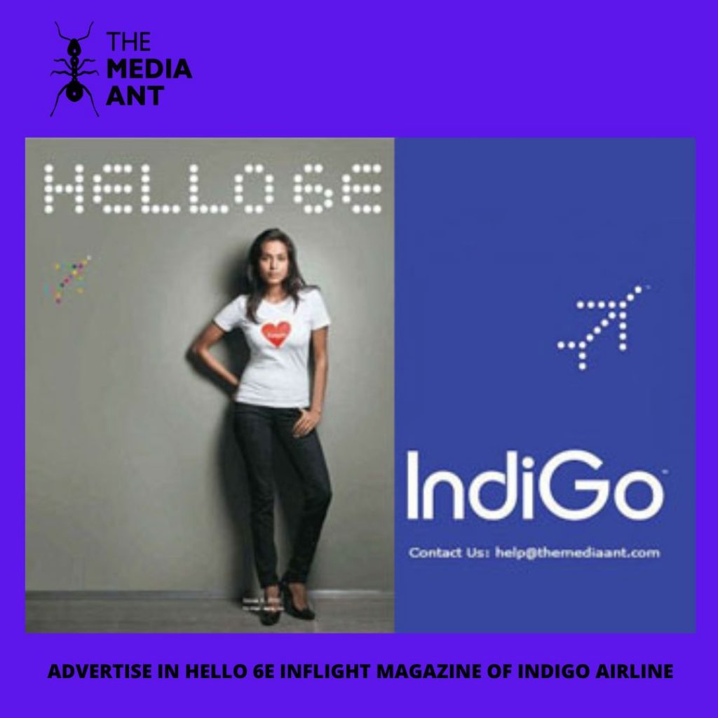 Advertise in Hello 6E Inflight Magazine of IndiGo Airline