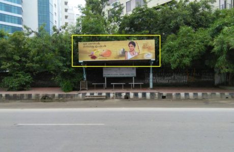 Advertising On Bus Shelter In Madhapur, Hyderabad