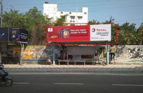 Advertising On Bus Shelter In Jubilee Hills