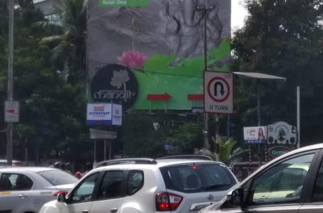 Advertising On Hoarding In Banjara Hills, Hyderabad