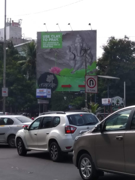 Advertising On Hoarding In Banjara Hills, Hyderabad