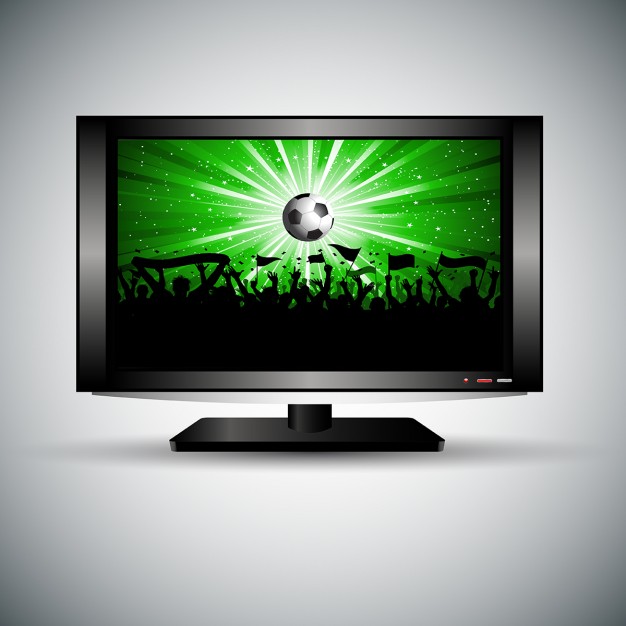 Silhouette Football Crowd Lcd Television 1048 2114