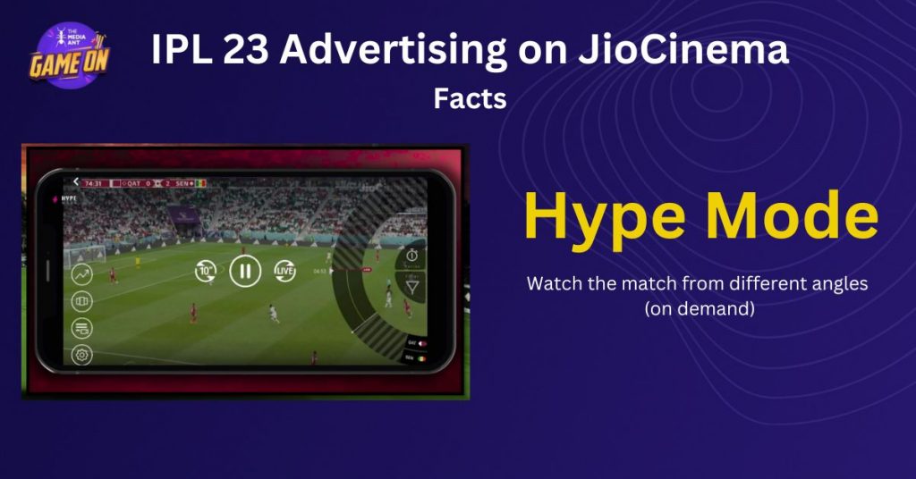 Hype Mode For Advertising In Jiocinema During Ipl 2023
