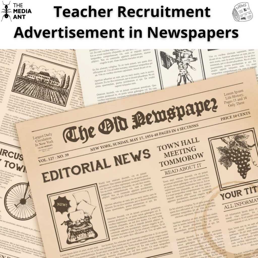 Teacher Recruitment Advertisement In Newspapers